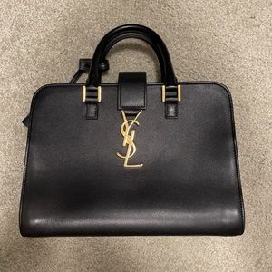 Saint Laurent vintage tote with handles - black